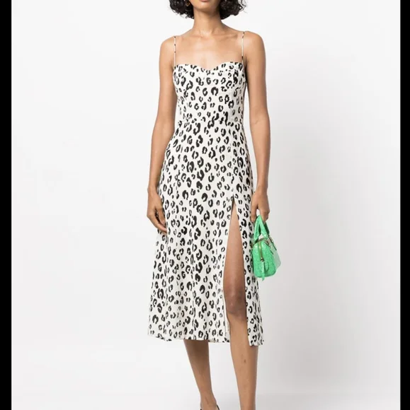 Reformation | Dresses | Reformation Juliette Dress Snow Leopard Size 6 |  Poshmark